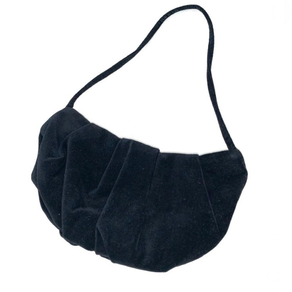 Vintage comme des garcons mini black velvet purse